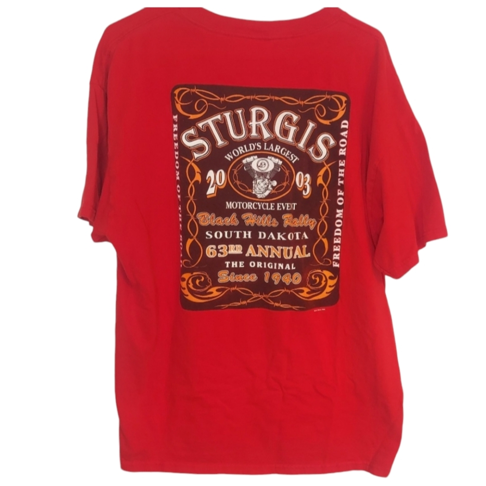 Vintage Sturgis Motorcycle Rally Tshirt 63rd Anniversary Size XL Unisex …